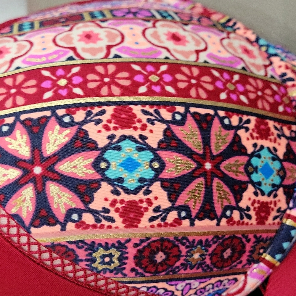 Sexy bohemian print Bikini top Shade & Shore 38D padded underwire - Picture 8 of 8